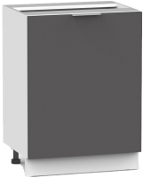 Шкаф-стол кухонный Интермебель Микс Топ ШСР 850-1-500 без столешницы (графит серый) - 