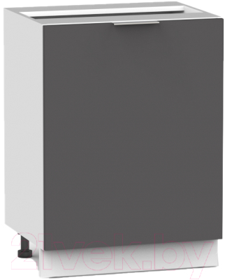 Шкаф-стол кухонный Интермебель Микс Топ ШСР 850-1-500 без столешницы (графит серый)