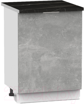Шкаф-стол кухонный Интермебель Микс Топ ШСР 850-1-600 (бетон/тунис)