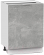 Шкаф-стол кухонный Интермебель Микс Топ ШСР 850-1-600 без столешницы (бетон) - 