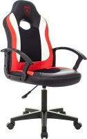 Кресло геймерское Бюрократ Zombie 11LT (черный/красный) - 