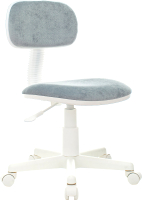 Кресло детское Бюрократ CH-W201NX (серо-голубой Light-28/пластик белый) - 
