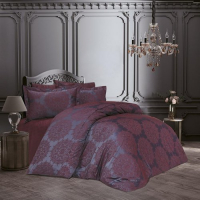 Комплект постельного белья Karven Бамбук евро / N065 Tiara (бордовый) - 