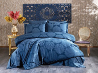 Комплект постельного белья Karven Бамбук евро / N065 Tiara (индиго) - 
