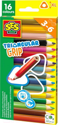 Набор цветных карандашей SES Creative XL / 14692 (16шт)
