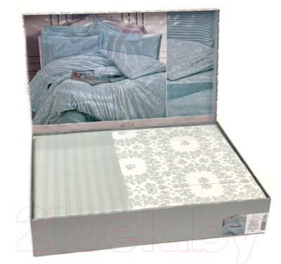 Комплект постельного белья Karven Бамбук евро / N065 Jardin (ментоловый)