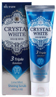 Зубная паста Mukunghwa Отбеливающая с ароматом мяты и лайма Crystal White (110г)