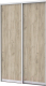 Комплект дверей для корпусной мебели Modern Роланд Р13 (серый дуб) - 