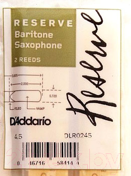 Набор тростей для саксофона RICO Reserve DIR0245 (2шт)