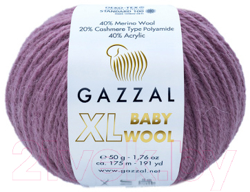 Пряжа для вязания Gazzal Baby Wool Xl 843 (сухая роза)
