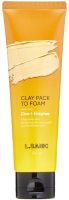 Пенка для умывания L.Sanic Pack Cica & Enzymes Clay Pack to Foam (150мл) - 