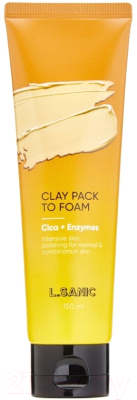 Пенка для умывания L.Sanic Pack Cica & Enzymes Clay Pack to Foam (150мл)