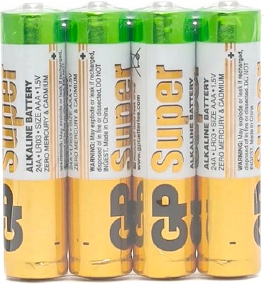 

Комплект батареек, Super Alkaline ААА / GP24ARS-2SB4