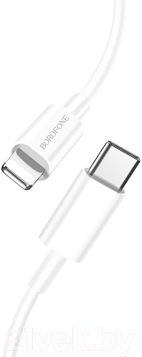 Кабель Borofone BX36 Union PD USB-C-8pin Lightning (1м, белый)