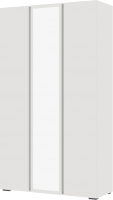 Шкаф Стендмебель Хелен ШК 02 3-х створчатый с зеркалом (белый/белый) - 