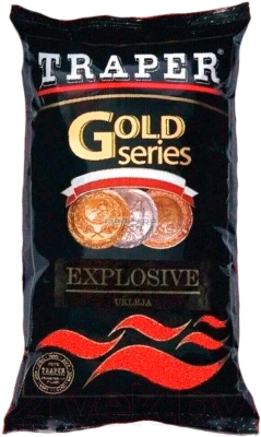 Прикормка рыболовная Traper Gold Explosive Yellow / 00013 (1кг)