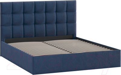 Каркас кровати ТриЯ Эмбер Универсальный тип 1 160x200 (микровелюр Wellmart Blue)