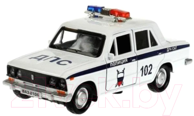 Гараж игрушечный Технопарк Гараж Полиция ВАЗ-2106 / GARAGESMA-20PLPOL-VAZ