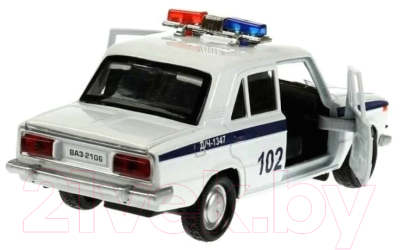 Гараж игрушечный Технопарк Гараж Полиция ВАЗ-2106 / GARAGESMA-20PLPOL-VAZ