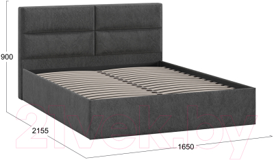 Купить Каркас кровати ТриЯ Глосс Универсальный тип 1 160x200 в Гродно