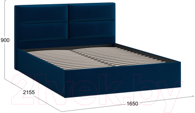 Купить Каркас кровати ТриЯ Глосс Универсальный тип 1 160x200 в Гродно