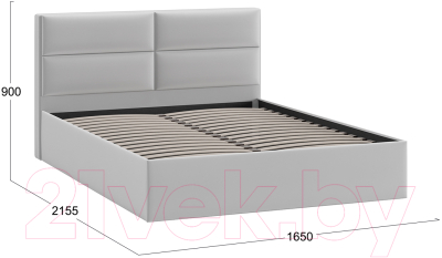 Купить Каркас кровати ТриЯ Глосс Универсальный тип 1 160x200 в Бобруйске