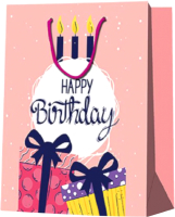 

Пакет подарочный Dream Cards, Подарки и свечи на день рождение / ППК-1949