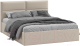 Двуспальная кровать ТриЯ Глосс универсальный тип 1 с ПМ 160x200 (велюр Confetti Cream) - 