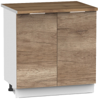 Шкаф-стол кухонный Интермебель Микс Топ ШСР 850-3-800 (дуб каньон/дуб фигурный светлый) - 
