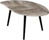 Журнальный столик Калифорния мебель Берли 12мм (дуб графит) - 