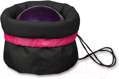 Чехол для гимнастического мяча Indigo SM-335 (черный/розовый)
