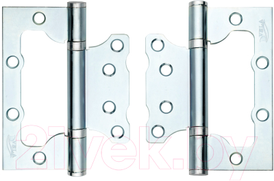Комплект петель дверных VELA 100x75x2.5-2BB (2шт, цинк)