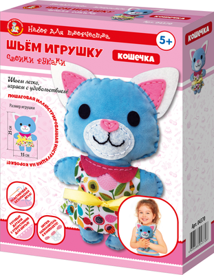 

Набор для шитья, Плюшевая игрушка своими руками Кошечка / 04370