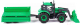 Трактор игрушечный Полесье С бортовым прицепом и ковшом инерционный / 94650 (зеленый) - 