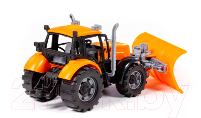 Трактор игрушечный Полесье С лопатой-отвалом / 91765 (оранжевый)