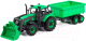 Трактор игрушечный Полесье С прицепом и ковшом / 94667 (зеленый) - 