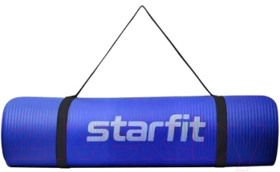 Коврик для йоги и фитнеса Starfit FM-301 NBR (183x61x1.2см, темно-синий)
