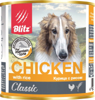Влажный корм для собак Blitz Pets Classic Курица с рисом / 4105 (0.4кг) - 