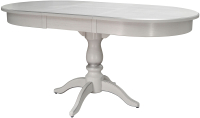 Обеденный стол Мебелик Тарун 4 (белый/серебристый) - 