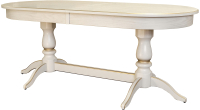 Обеденный стол Мебелик Тарун 5 (слоновая кость/золото) - 