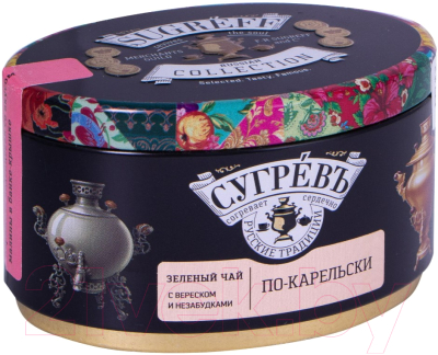 Чай листовой Сугревъ По-карельски зеленый ж/б / 9075500 (40г)