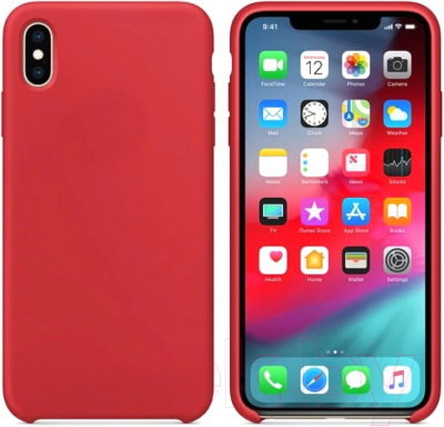 Чехол-накладка Case Liquid для iPhone XR TPU (красный матовый)