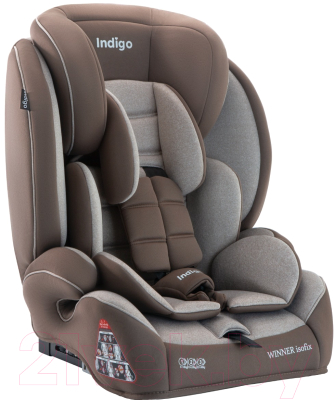 Автокресло INDIGO Winner Isofix / YB706B (бежевый/коричневый)