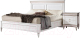 Двуспальная кровать Гомельдрев Бристоль ГМ 6481В 160x200 Дуб (белый дуб/патина) - 