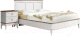 Двуспальная кровать Гомельдрев Тельма ГМ 6581-03 180x200 Дуб (белый/натуральный дуб) - 