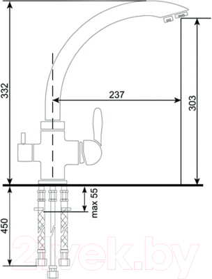 Смеситель Ekko E4399-4