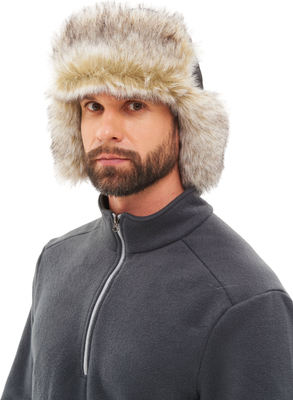 Шапка для охоты и рыбалки Huntsman Siberia Breathable (р-р 58-60, серый/черный) - 