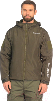 Куртка для охоты и рыбалки Huntsman Камелот Хаки Softshell (44-46/170)