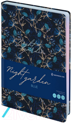 Изображение товара Ежедневник Greenwich Line Night garden. Blue / ENA5_44973 (136л)