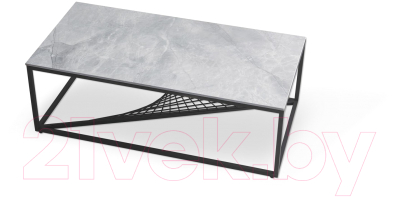 Журнальный столик Halmar Infinity 2 (серый мрамор/черный)